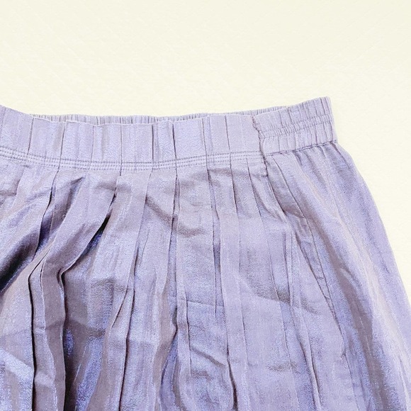 J. Crew Blue Black Irridescent A-Line Skirt SZ00 - Picture 5 of 6